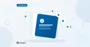 Flat illustration of overlapping strategy cards with a check mark, beside three floating marker chips.