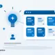 Flat illustration of a faceless creator beside a lightbulb and a board of colourful idea cards for planning eXantria posts