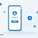 Flat illustration of a smartphone with a faceless creator on screen, beside expanding reach rings and small audience avatars.