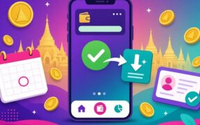 Illustration of a phone wallet app receiving a monthly creator payout